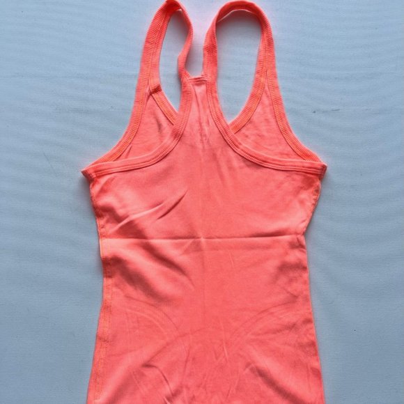 Calvin Klein CK Performance Rib Racer Neon Orange Tank ( M ) - Picture 3 of 4
